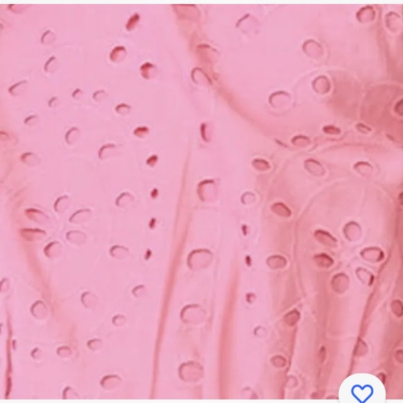 Scoop NYC Girls Pink Eyelet Bow Back Midi Dress Large (10-12) NEW - Picture 6 of 8